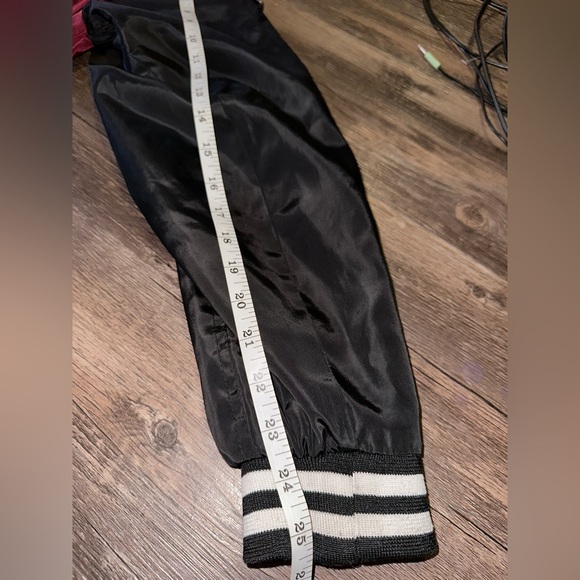 Original Deluxe Men’s black red white Varsity Jacket size XL - Picture 8 of 11